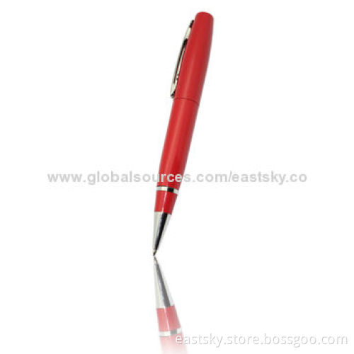 Custom Pen-shaped USB Drive, Warranty Free for 2 Years, Metal Material, Comes in Various Colors